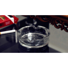 Haonai Clear Ashtray Outdoor, Ashtray,Glass Ashtray for Outdoor and Outside Decorative (Diameter 10.5CM Round)